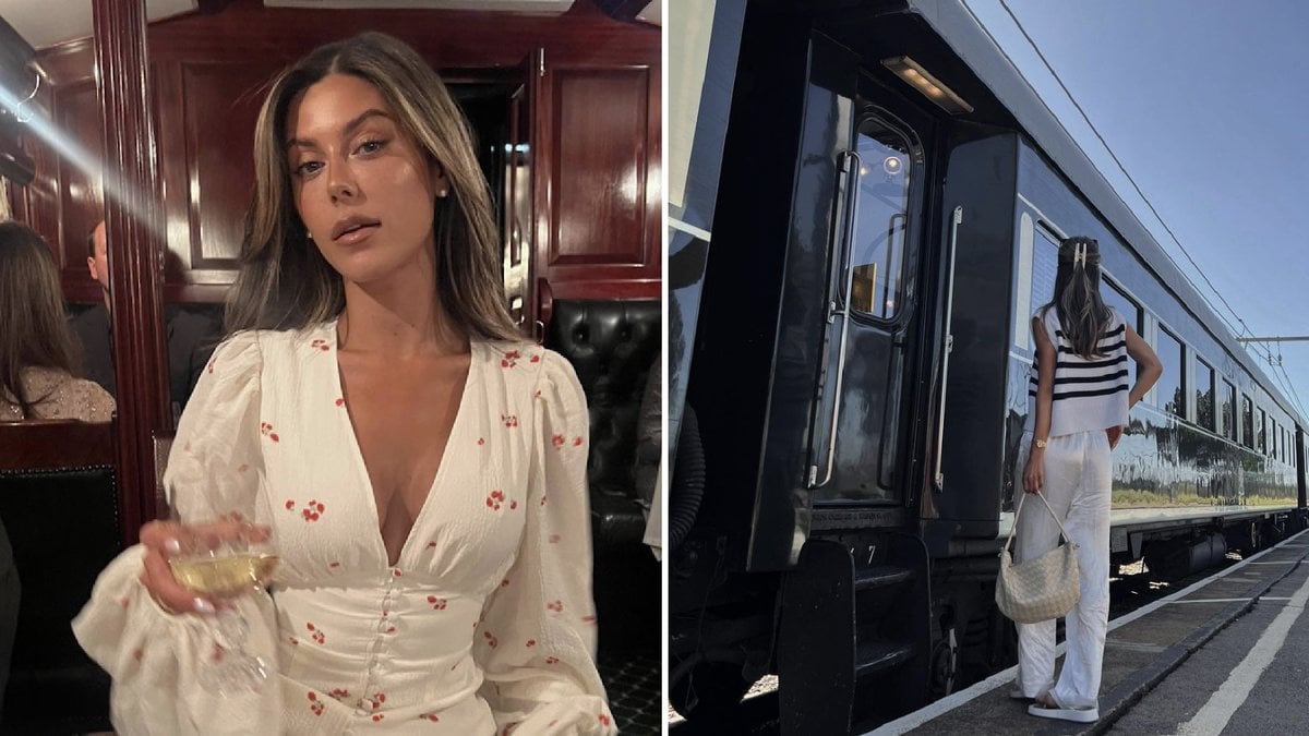 Bianca Ingrosso på världens lyxigaste tåg – 15 000 kronor